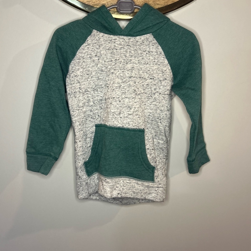 Kids Green and Gray Hoodie Jumping Beans